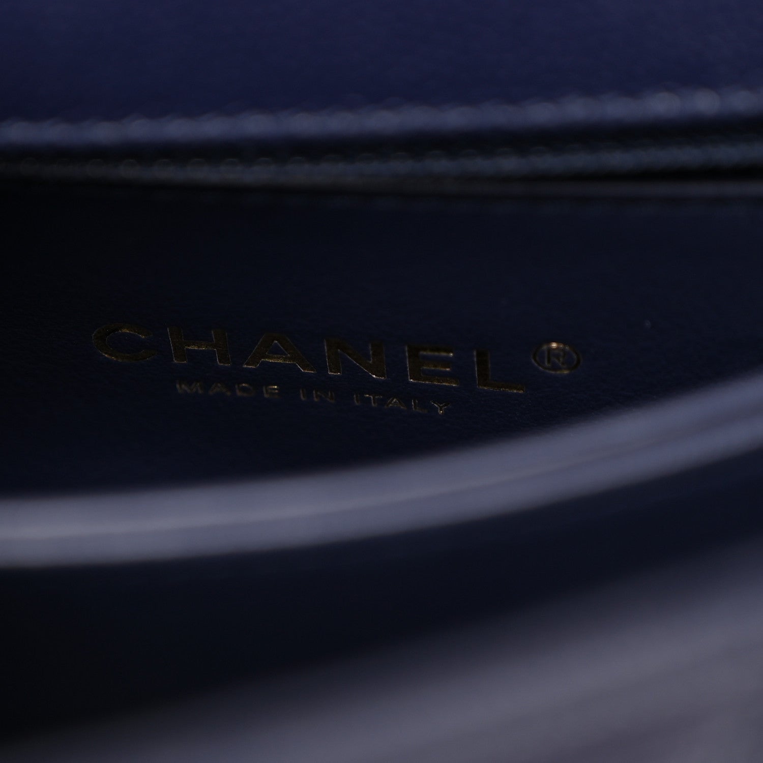 Chanel Caviar Quilted Mini Coco Handle Flap Navy Blue 6 of 10