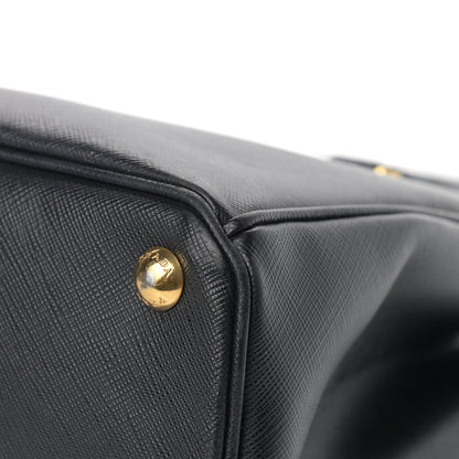 Prada Saffiano Small Galleria Double Zip Tote Black 10 of 17