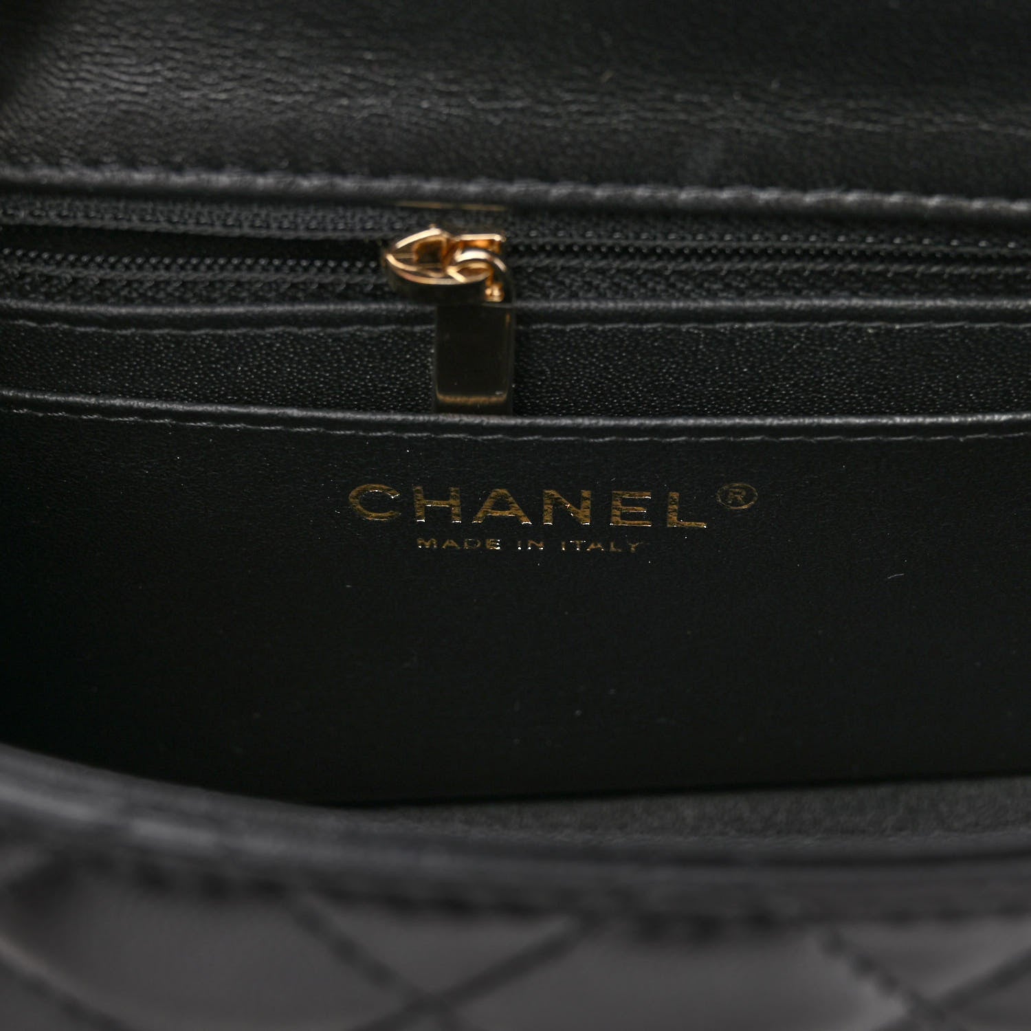 Chanel Lambskin Quilted Mini Square Flap Black 6 of 10