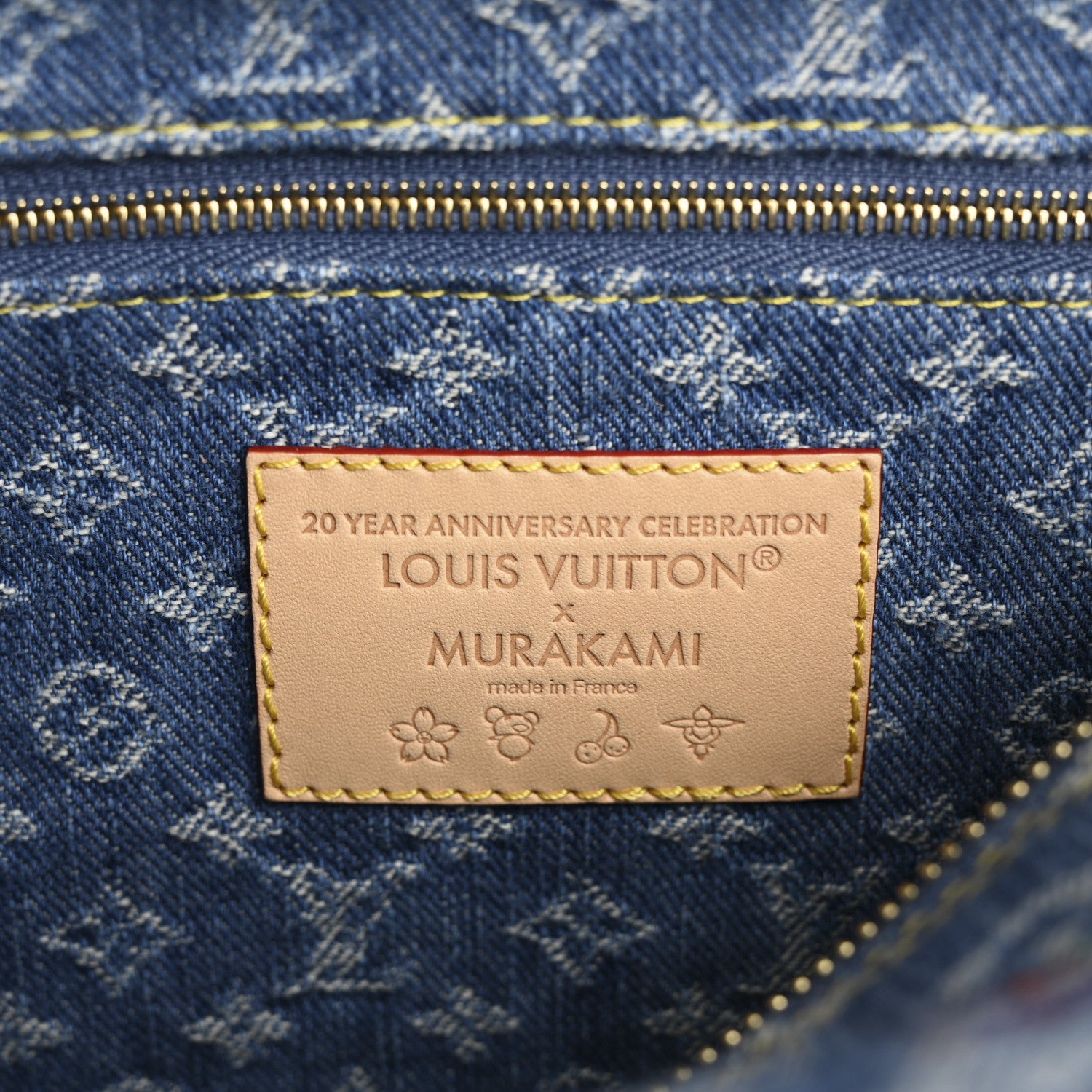 Louis Vuitton LV X TM Monogram Denim Cerises Cosmetic Pouch GM 6 of 6