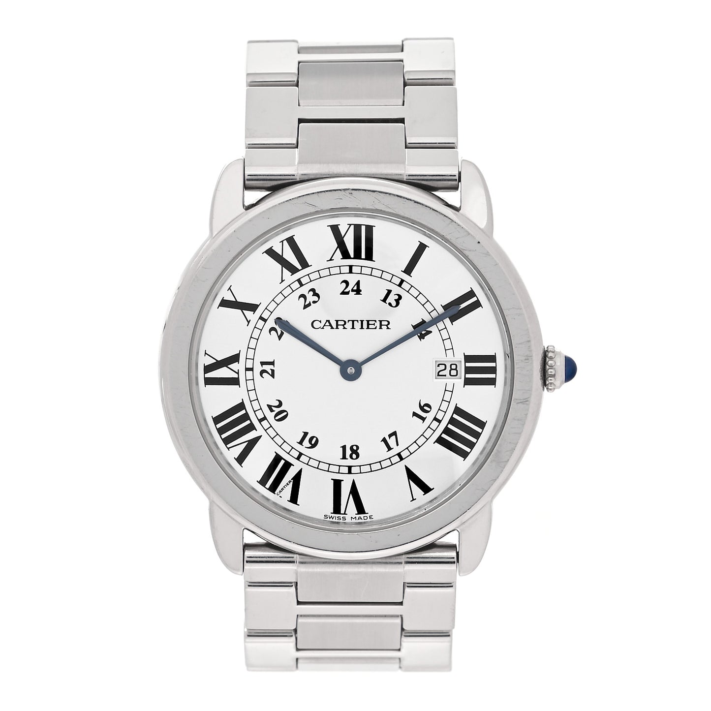 Stainless Steel 36mm Ronde Solo Quartz Watch