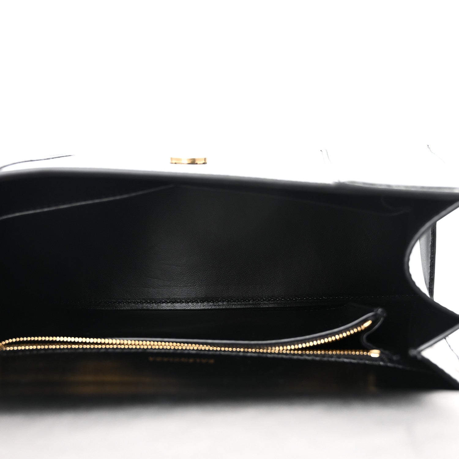 Balenciaga Shiny Box Calfskin Medium Hourglass Top Handle Bag Black 5 of 9