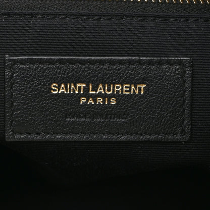 Saint Laurent Lambskin Matelasse Monogram Joe Backpack Cream Black 6 of 10