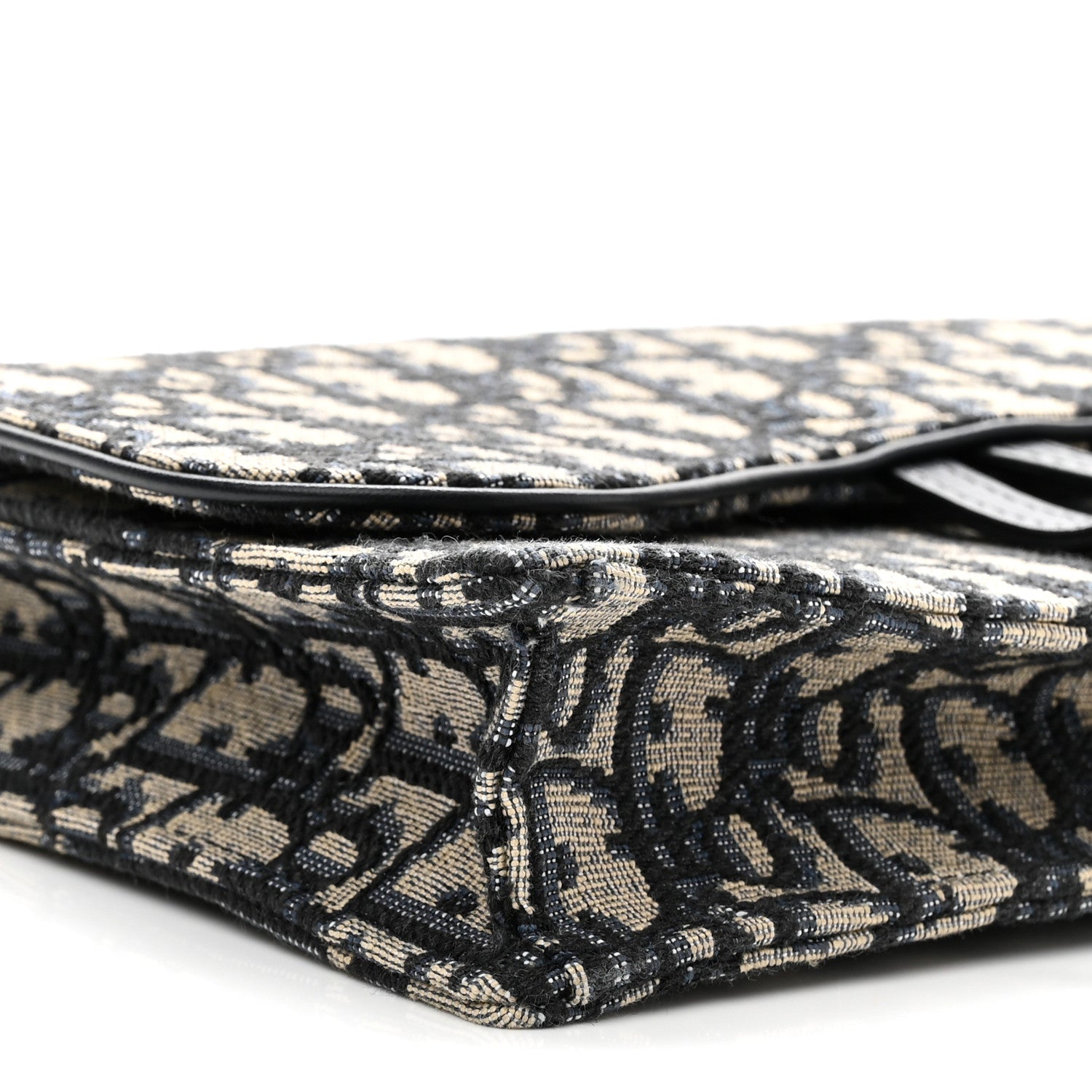 Christian Dior Oblique Saddle Chain Pouch Blue 8 of 10