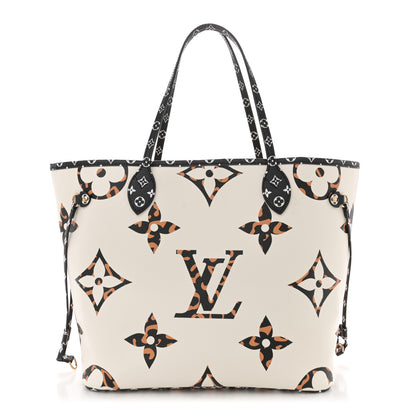 Louis Vuitton Monogram Giant Jungle Neverfull MM Ivory 1 of 10
