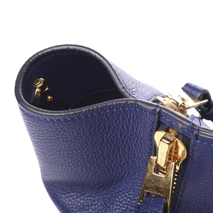 Tom Ford Grained Calfskin Sedgwick Medium Zipper Tote Cobalt 12 of 12