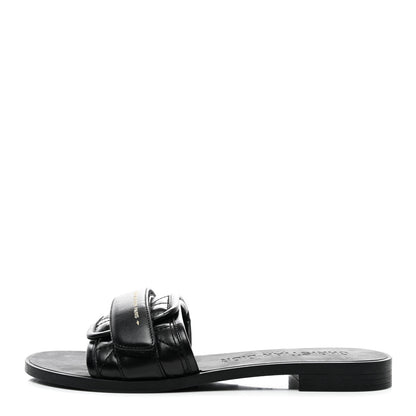 Christian Dior Calfskin Cannage Dio(r)evolution Slide Sandals 37 Black 1 of 9