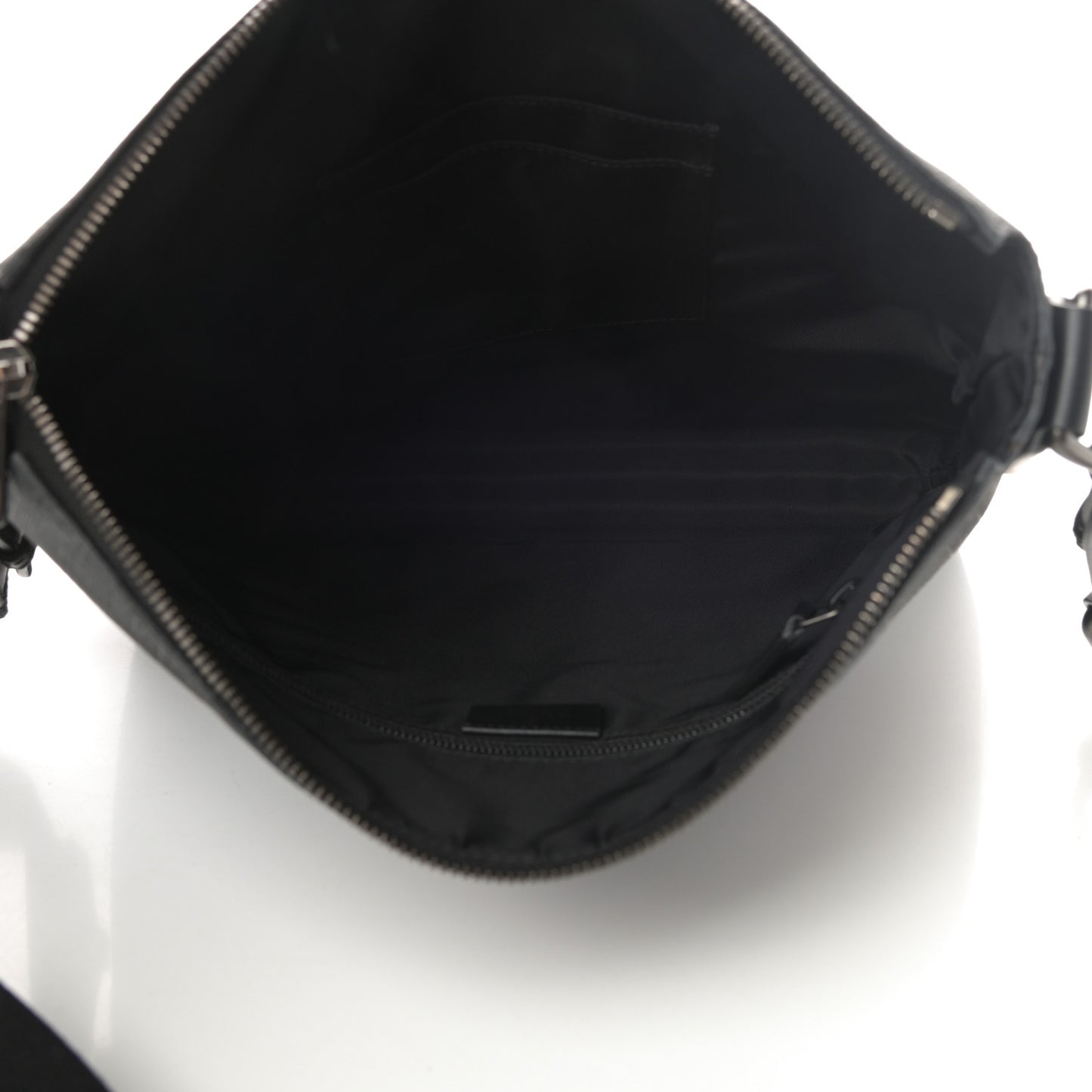 GG Supreme Monogram Crossbody Messenger Bag Black Grey