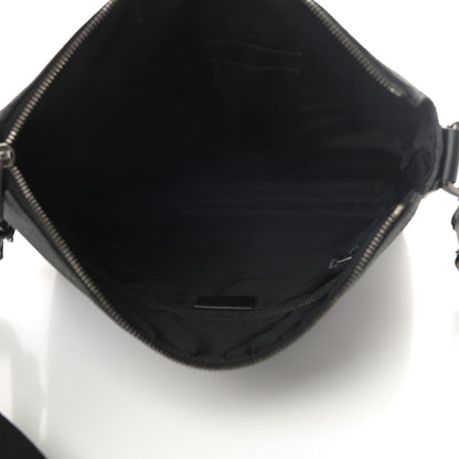 Gucci GG Supreme Monogram Crossbody Messenger Bag Black Grey 5 of 10