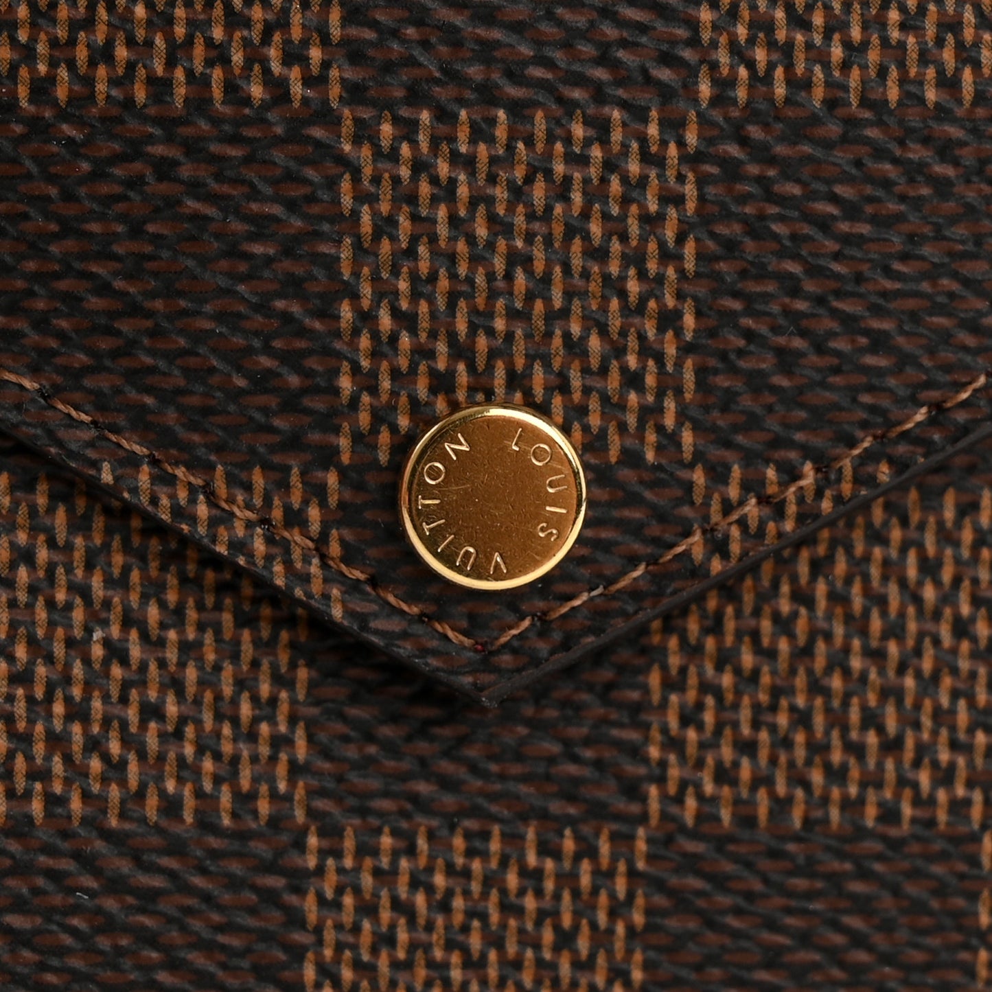 Damier Ebene Recto Verso Card Holder Red