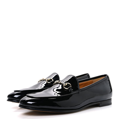 Gucci Patent Womens Jordaan Loafers 40 Black 4 of 11