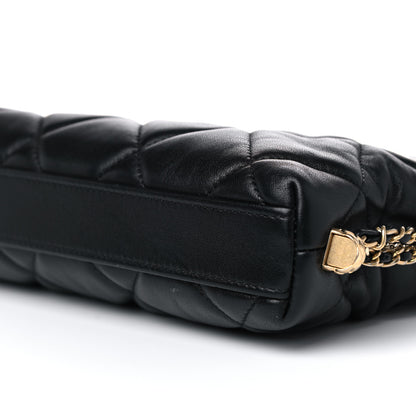 Chanel Lambskin Quilted Crush on Chains Hobo Black 11 of 12