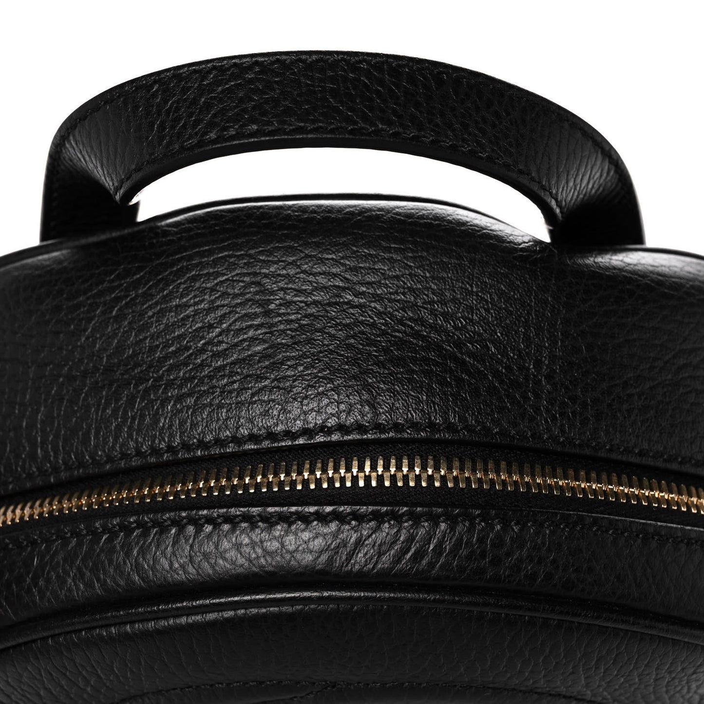 Pebbled Calfskin Soho Chain Backpack Black