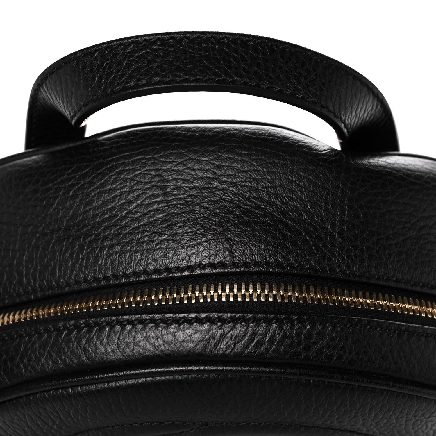 Gucci Pebbled Calfskin Soho Chain Backpack Black 12 of 13