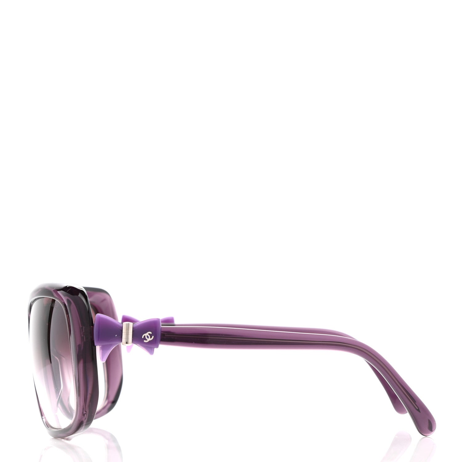 Chanel Acetate CC Bow Sunglasses 5171 Purple 3 of 9
