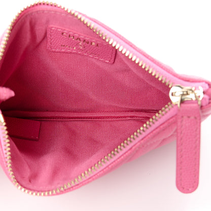 Chanel Caviar Quilted Small Cosmetic Case Pink 5 of 11