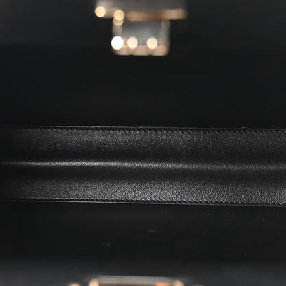Chanel Lambskin Chevron Reissue Quilted Clutch Bag Black 5 of 10