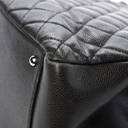 Chanel Caviar Quilted XL Grand Shopping Tote GST Dark Grey 12 of 14