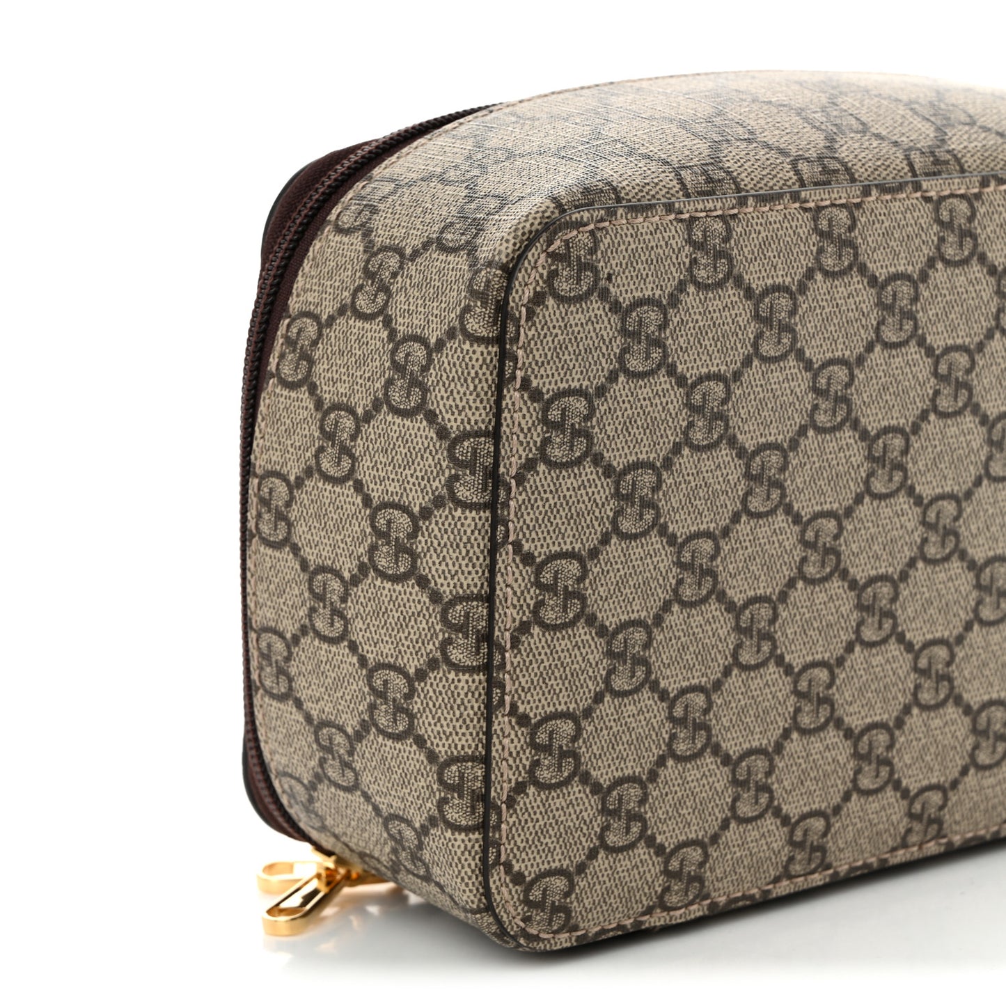 GG Supreme Monogram Mini Packing Cube Beige Ebony New Acero