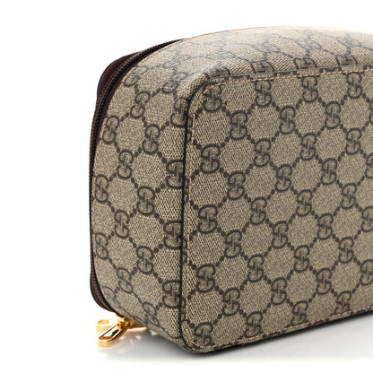 Gucci GG Supreme Monogram Mini Packing Cube Beige Ebony New Acero 9 of 11