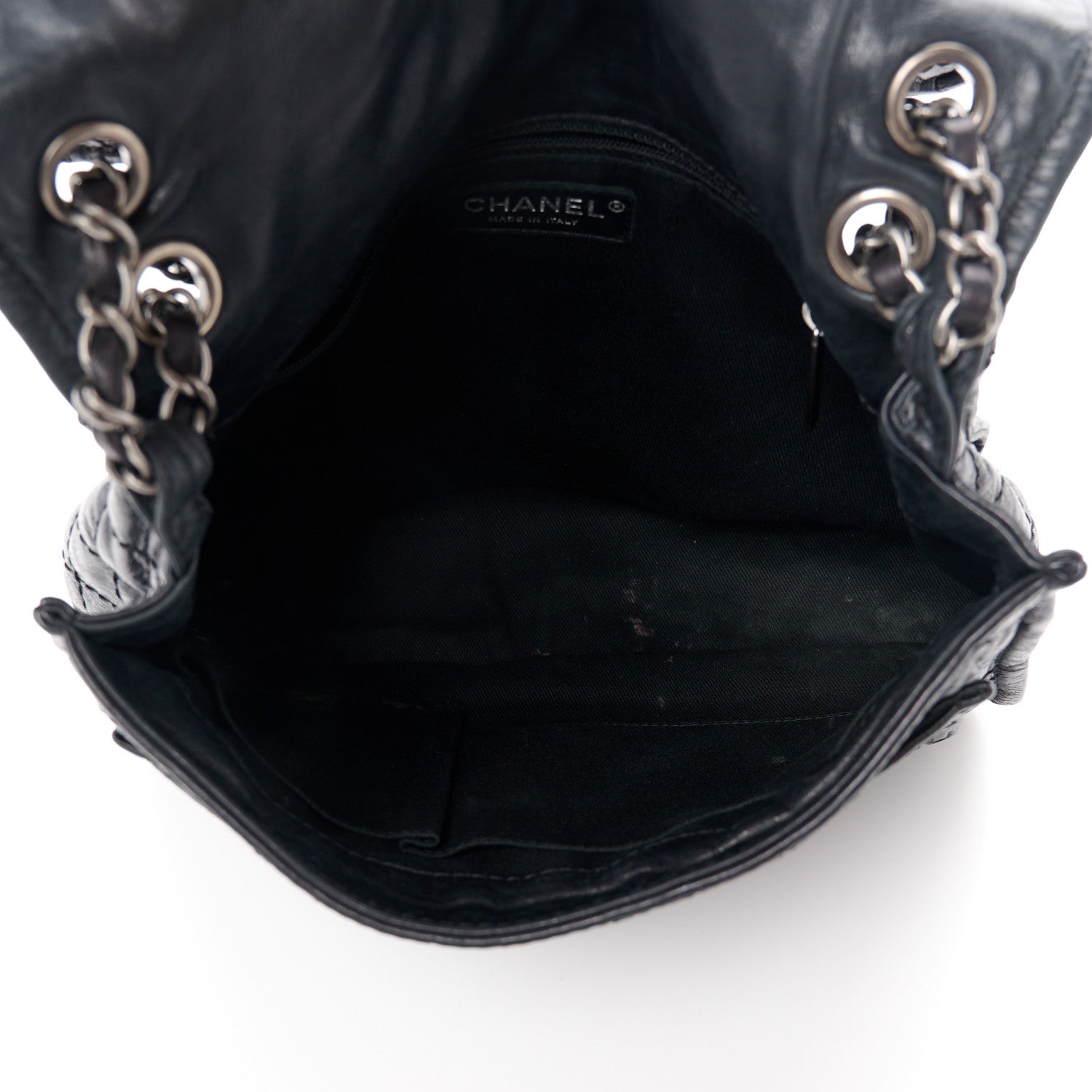 Chanel Calfskin Quilted Whipstitch Paris Edinburgh Flap Bag Black 5 of 12