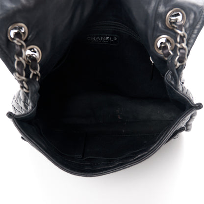 Chanel Calfskin Quilted Whipstitch Paris Edinburgh Flap Bag Black 5 of 12