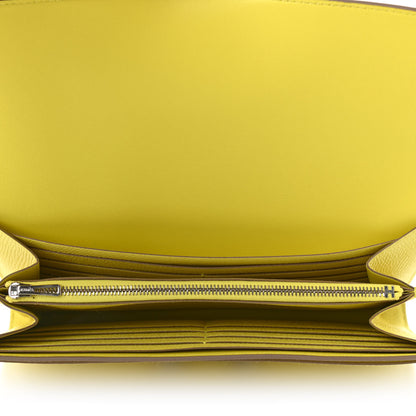 Hermes Epsom Constance Long Wallet Lime 5 of 7