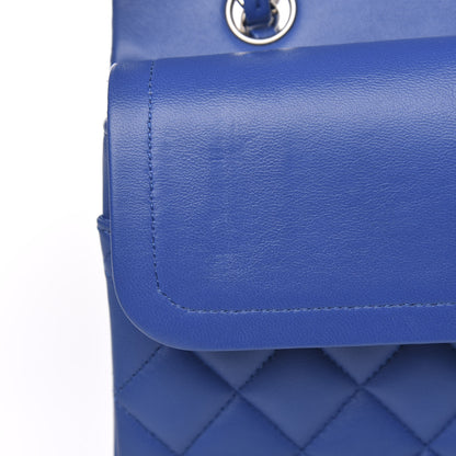 Chanel Lambskin Quilted Medium Double Flap Blue 12 of 14