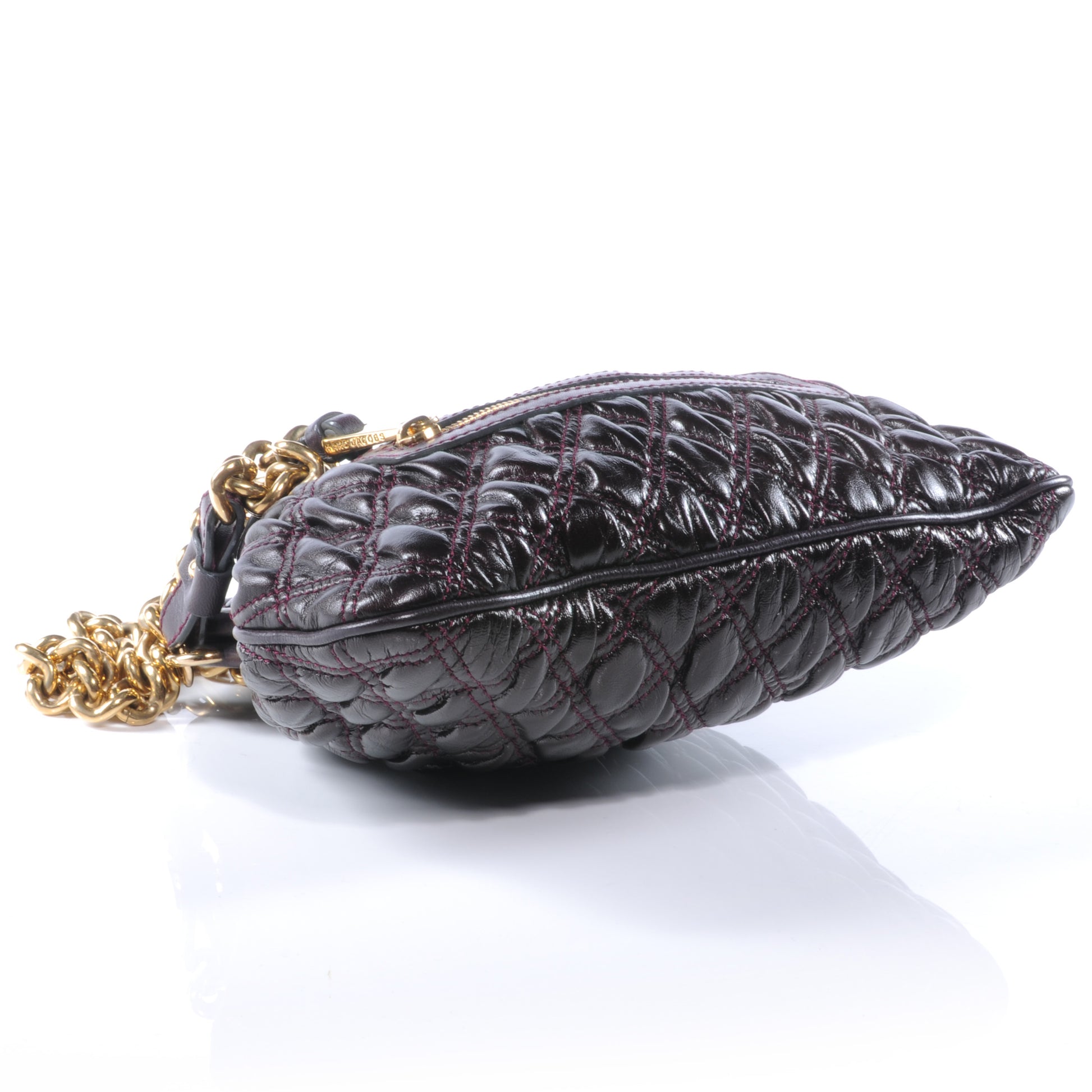 Marc Jacobs Quilted Elastic Little Stam Plum 4 of 8