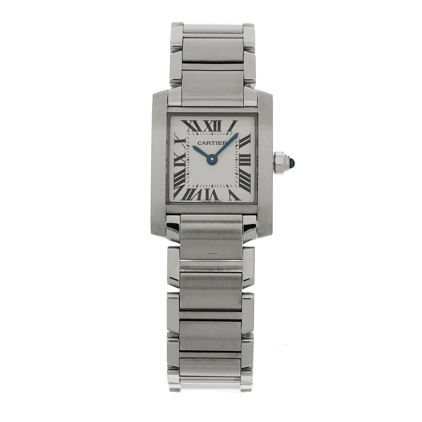 Stainless Steel 20mm Tank Francaise Quartz Watch