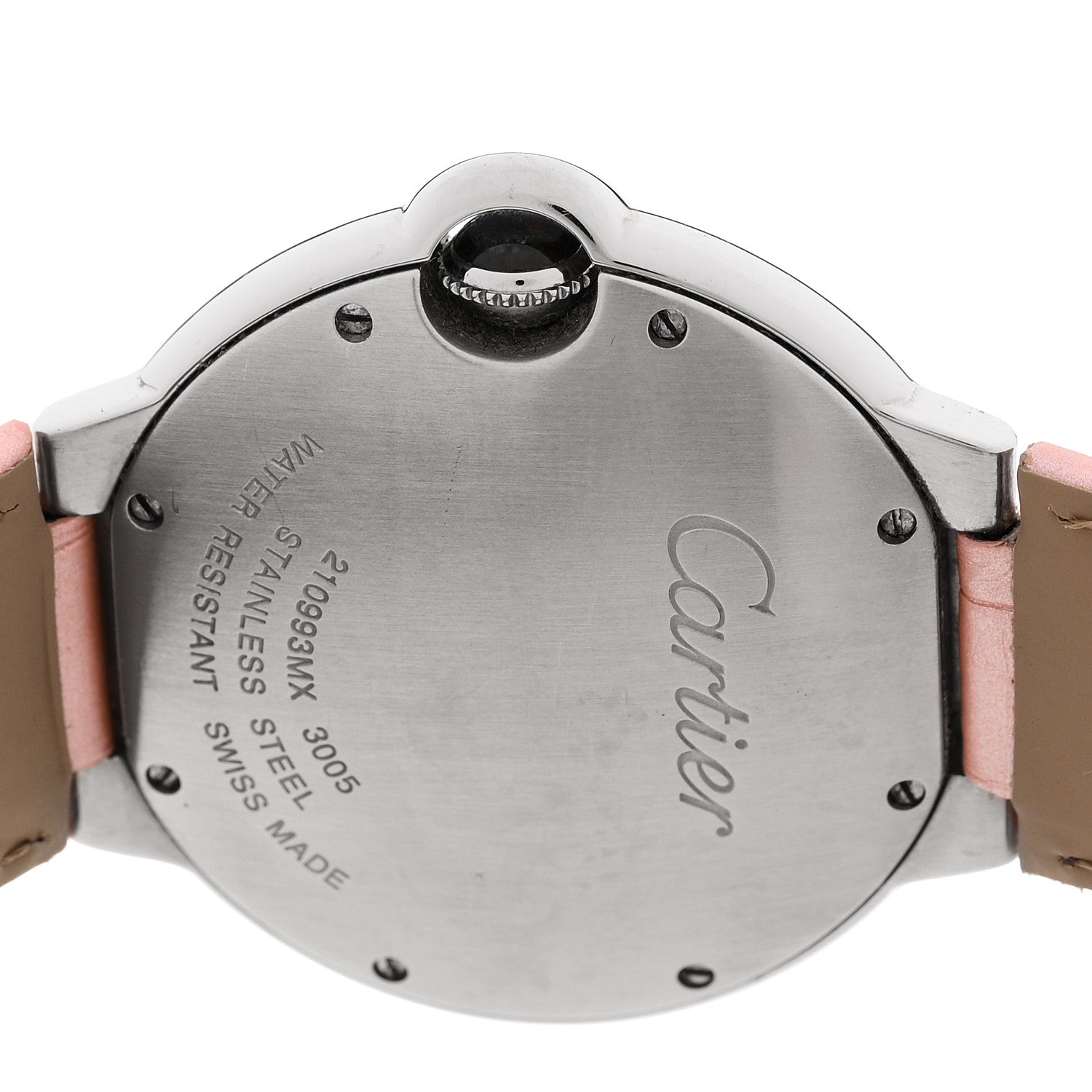 Cartier Stainless Steel Alligator 36mm Ballon Bleu De Cartier Quartz Watch 4 of 6