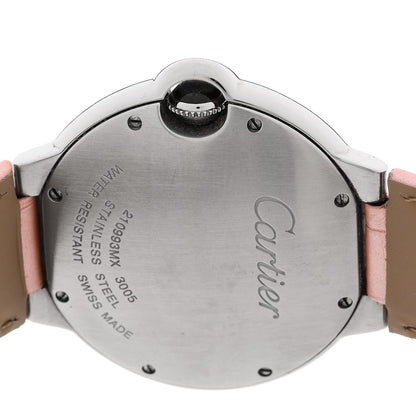 Cartier Stainless Steel Alligator 36mm Ballon Bleu De Cartier Quartz Watch 4 of 6