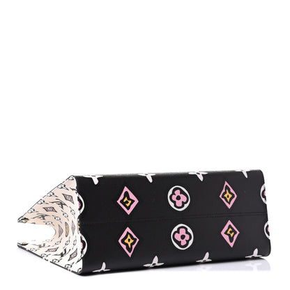 Louis Vuitton Monogram Giant Wild At Heart Onthego GM Black 3 of 10