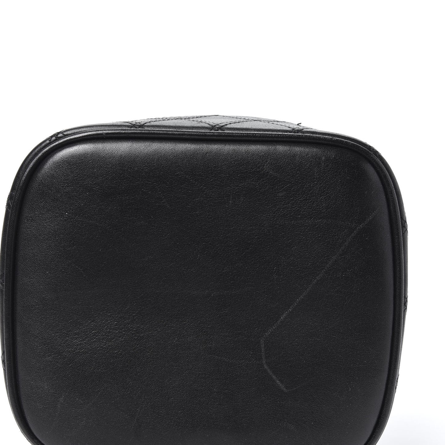 Lambskin Vanity Cosmetic Case Black