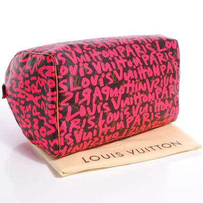 Louis Vuitton Graffiti Speedy 30 Fuchsia 4 of 8