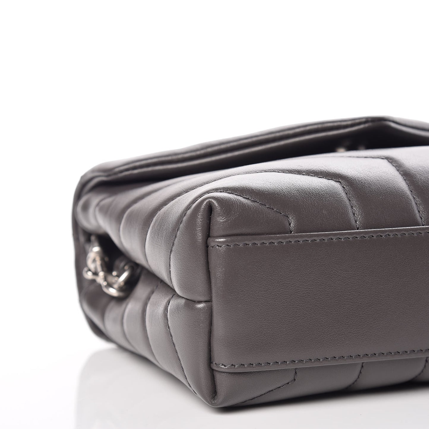 Calfskin Y Quilted Monogram Toy Loulou Crossbody Bag Asphalt