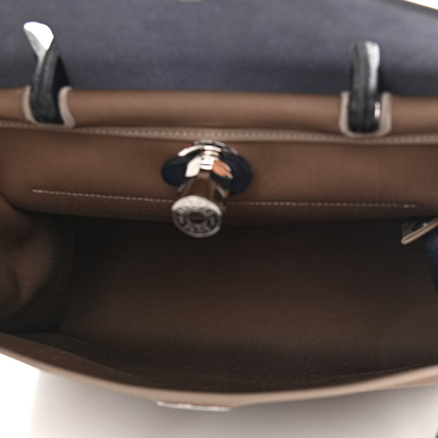 Vache Hunter Toile Herbag Zip 31 PM Etoupe Bleu Marine