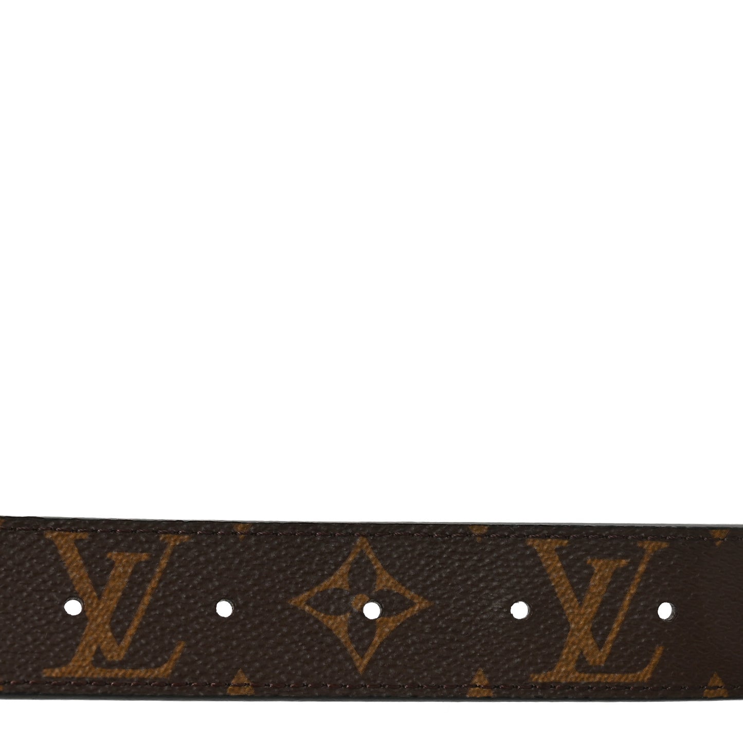 Calfskin Monogram 30mm LV Initiales Reversible Belt 85 34 Black