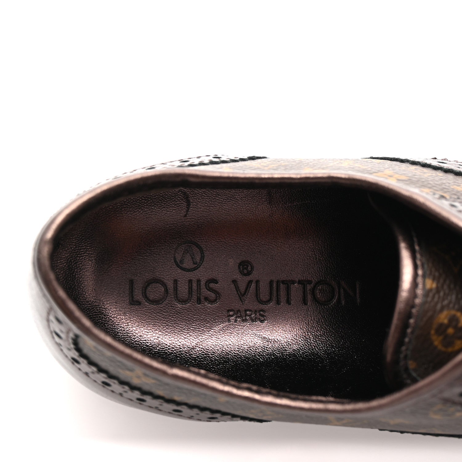 Louis Vuitton Calfskin Monogram Lyrics Sneakers 38 Bronze 8 of 8