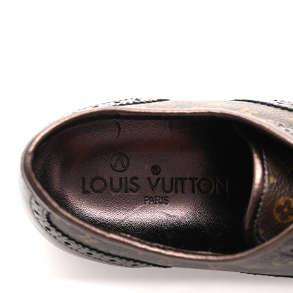 Louis Vuitton Calfskin Monogram Lyrics Sneakers 38 Bronze 8 of 8