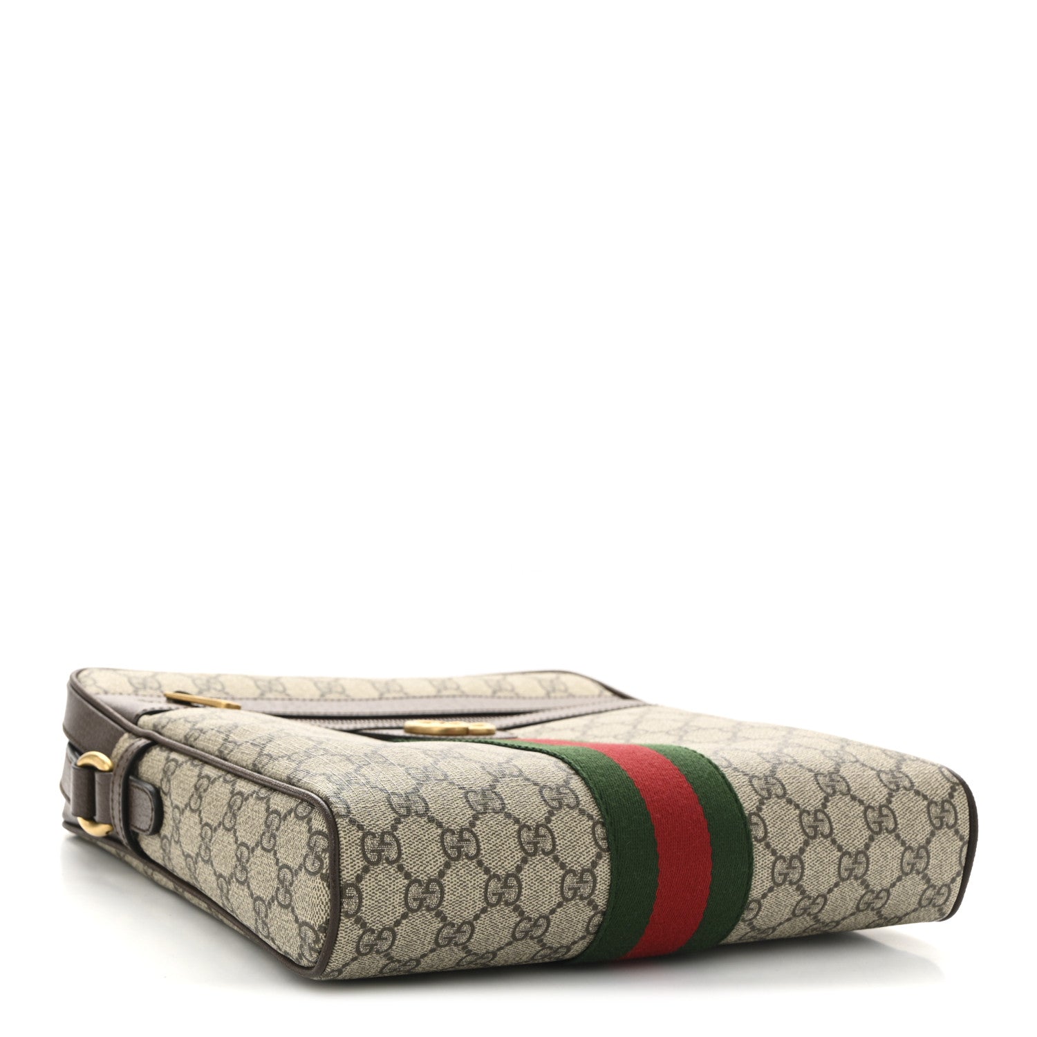 Gucci GG Supreme Monogram Web Medium Ophidia Messenger Bag Brown 4 of 10