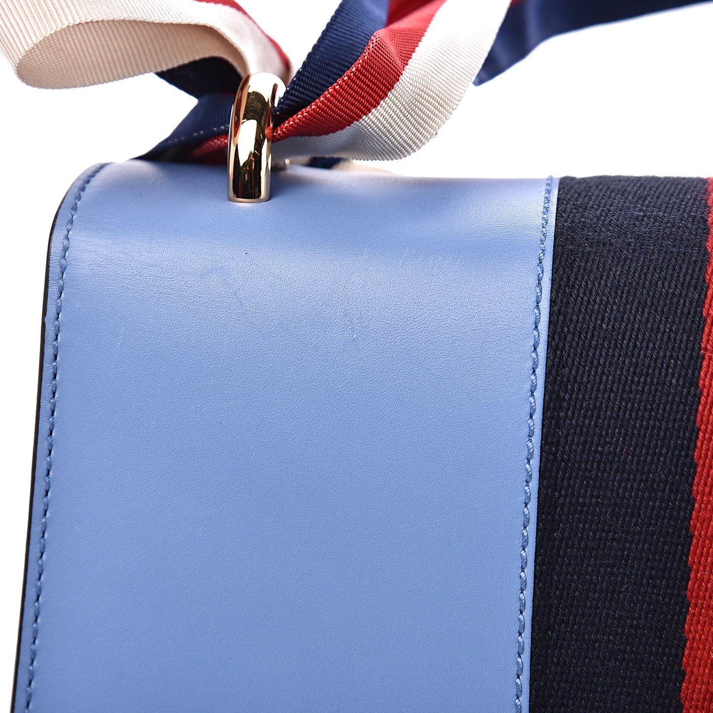 Calfskin Small Sylvie Shoulder Bag Clear Sky Blue