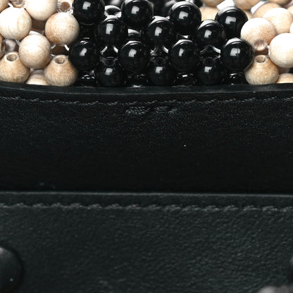 Fendi Acrylic Wood Beaded Baguette Natural 10 of 11