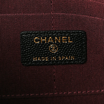 Chanel Caviar Quilted Classic Pouch With Handle Black 7 of 9