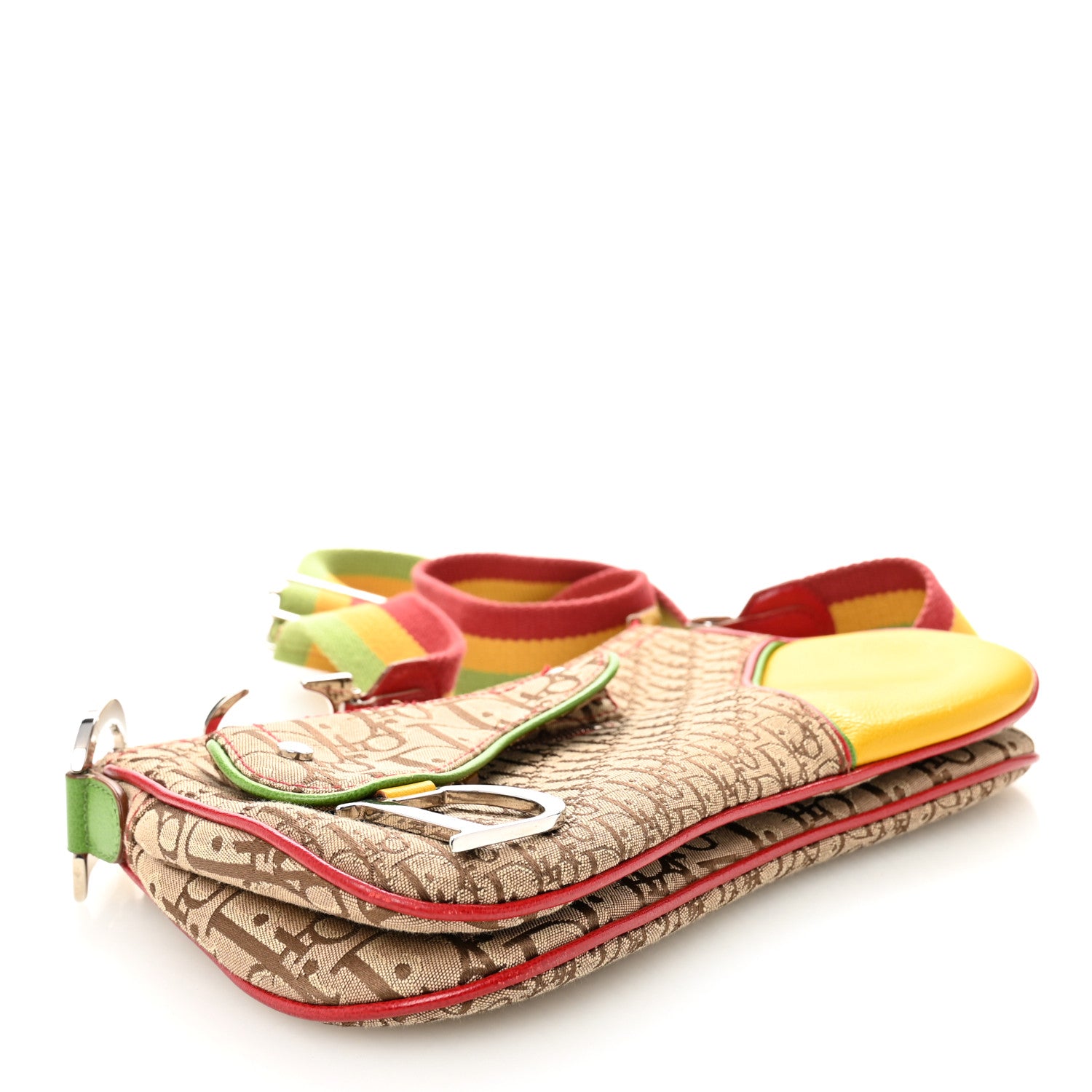 Christian Dior Monogram Rasta Double Saddle Beige Saddle Beige 4 of 11