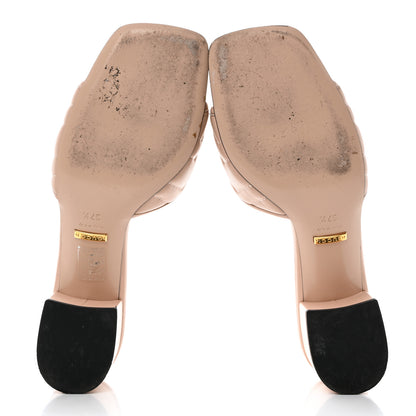 Gucci Nappa Matelasse GG Marmont 55mm Slide Sandals 37.5 Skin Rose 5 of 12