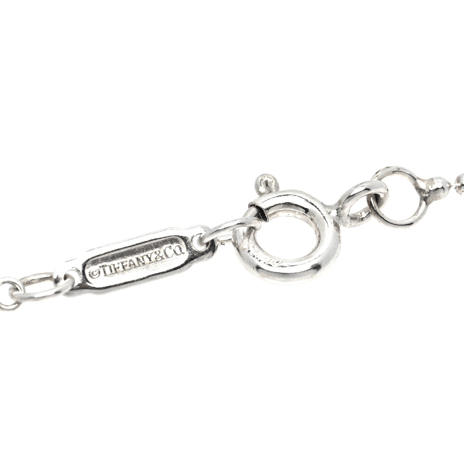 Tiffany Sterling Silver 1.2mm Bead Chain Necklace 18" 4 of 6