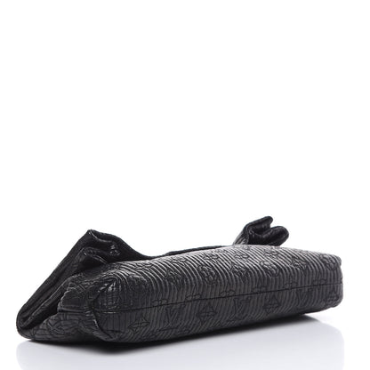 Louis Vuitton Calfskin Quilted Monogram Altair Clutch Black 4 of 8