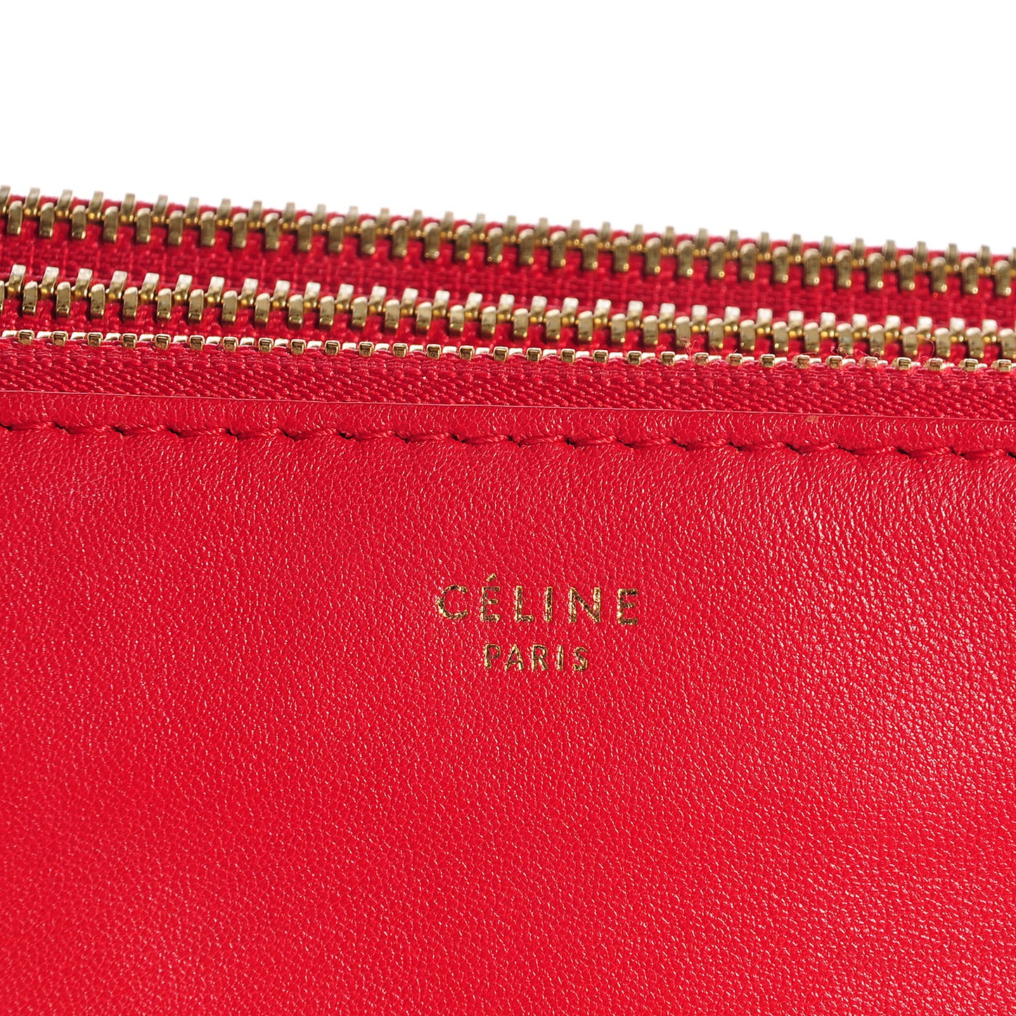 Lambskin Small Trio Crossbody Bag Vermillion