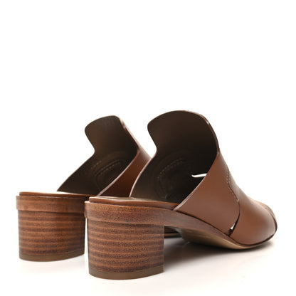 Hermes Calfskin Right Mules 36 Palissandre 4 of 10